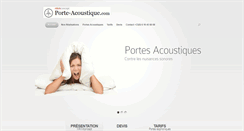 Desktop Screenshot of porte-acoustique.com