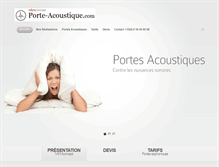 Tablet Screenshot of porte-acoustique.com